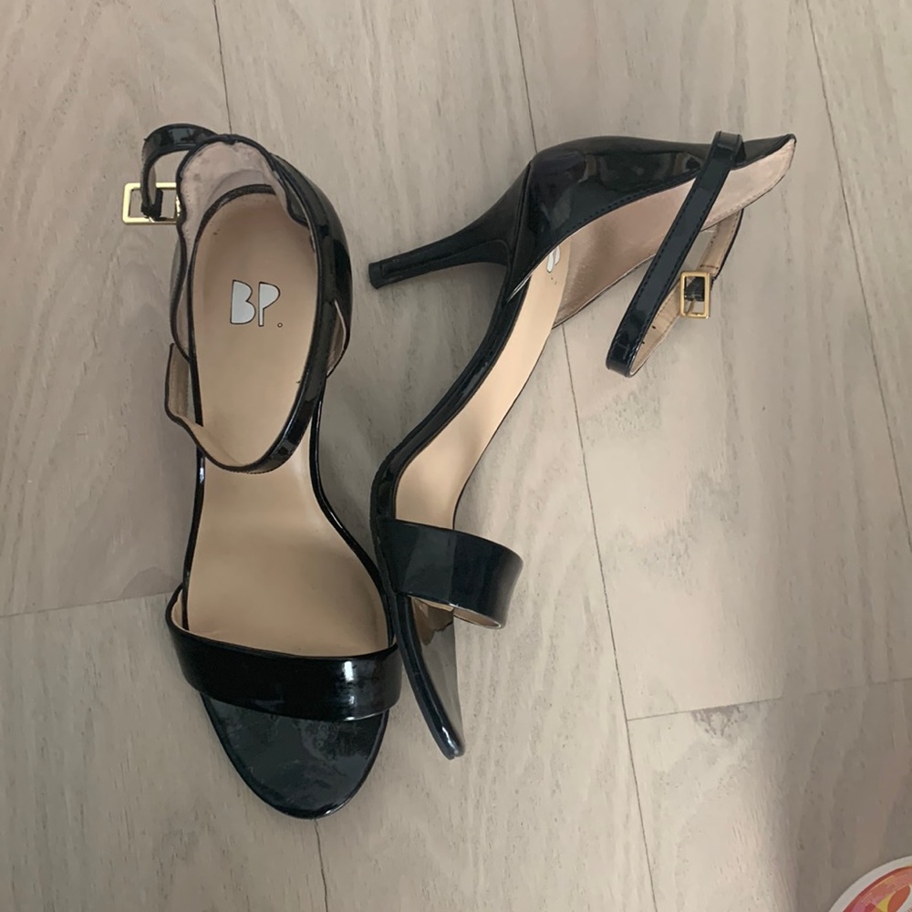 Black Patent Leather Heel